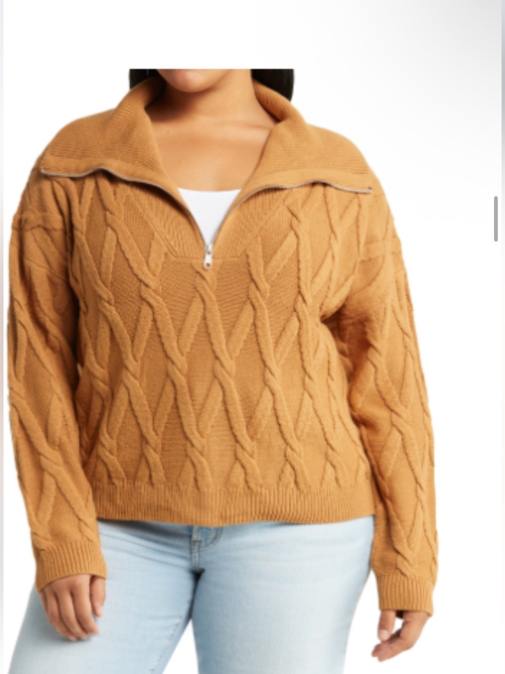 Treasure & Bond Tan Cowl Neck Sweater
